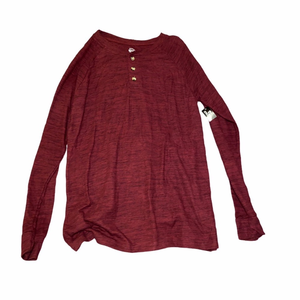 Burgundy Henley